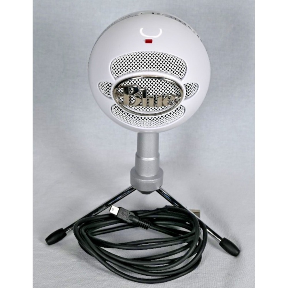 Logitech Blue Snowball Ice USB Microphone Tripod Stand Cable Tested Works